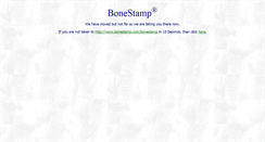 Desktop Screenshot of bonestamp.com